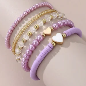 Glass Link Bracelet
